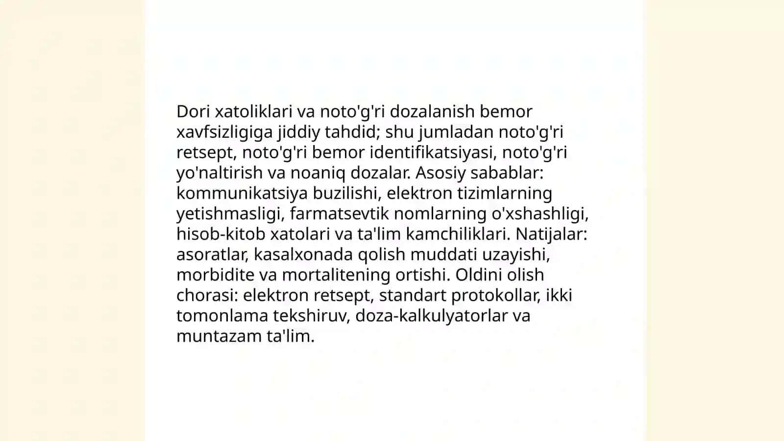 Hozirgi zamon tibbiyotida yatrogeniya muammolari 4