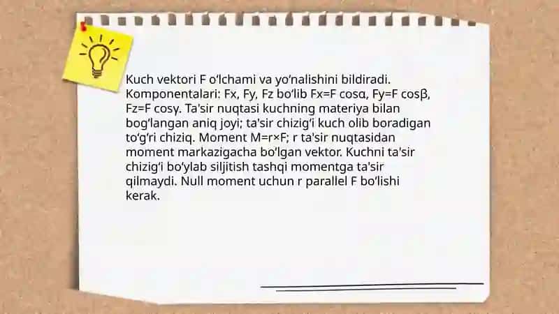 Kuch va inersiya momenti 4