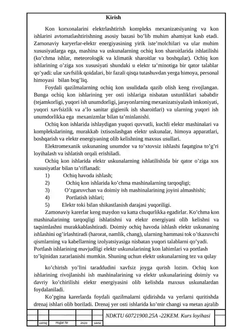 Kon korxonalarini elektrlashtirish 4