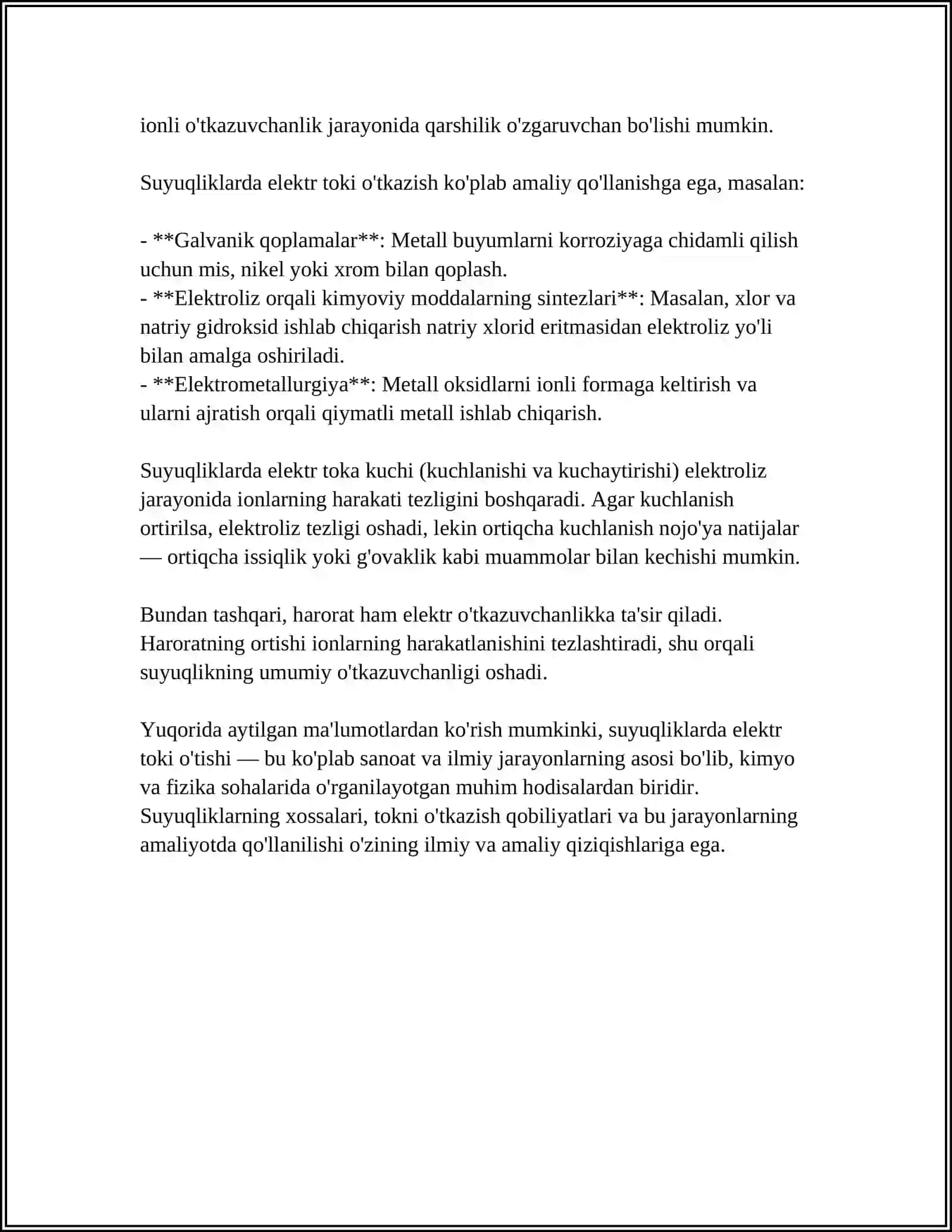 SUYUQLIKLARDA ELEKTR TOKI 4