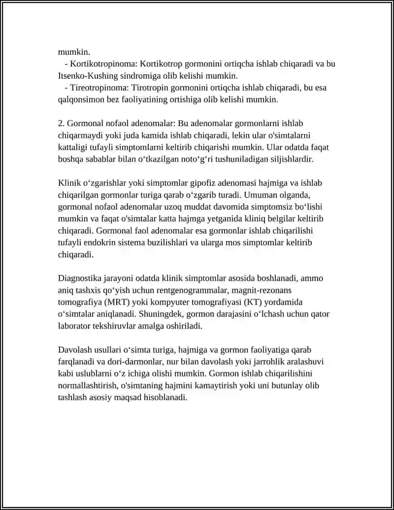 GIPOFIZAR GARMONLAR KASALIKLARI 4