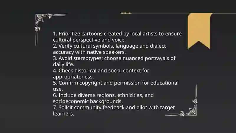 Materials for teaching culture cartoons 4