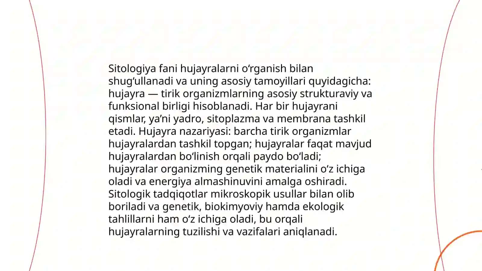 Tirik hujayralarni o'rganish metodi 4