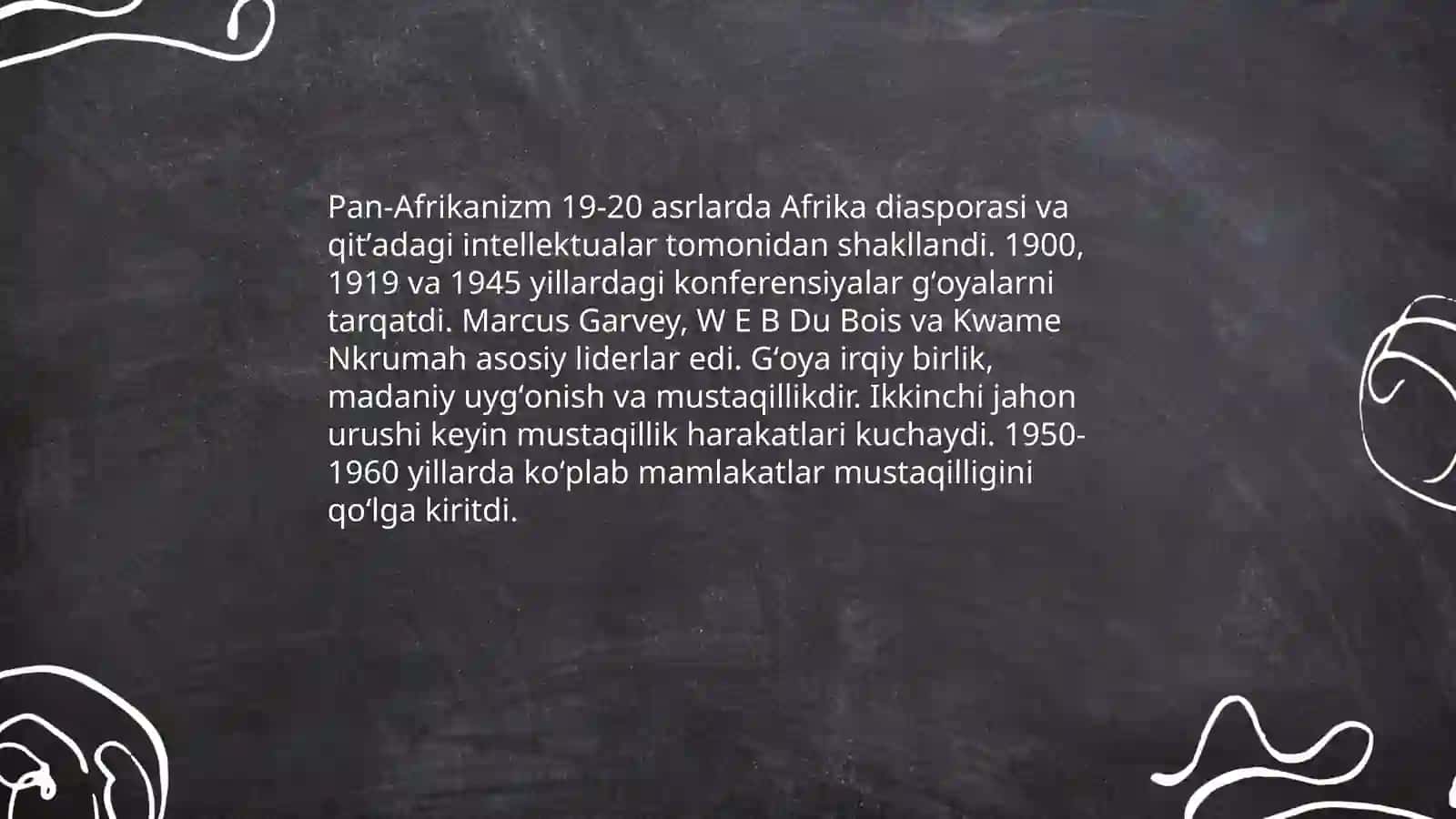 Kolonial siyosat va Afrikada milliy uyg'onishning sabablari 4