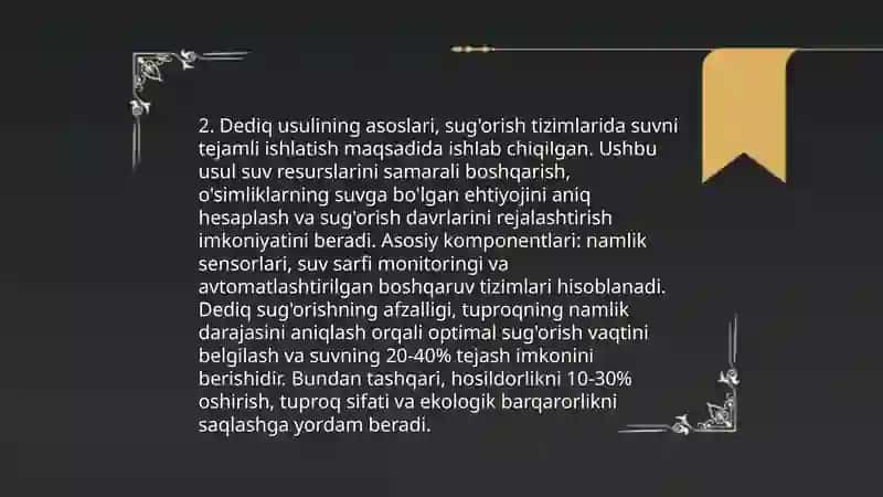 Tashqi iqtisodiy faoliyatni dedik usuli 4