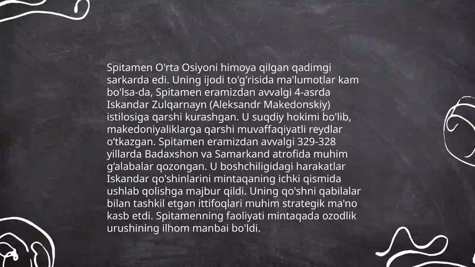 Spitamenning qahramonligi 4