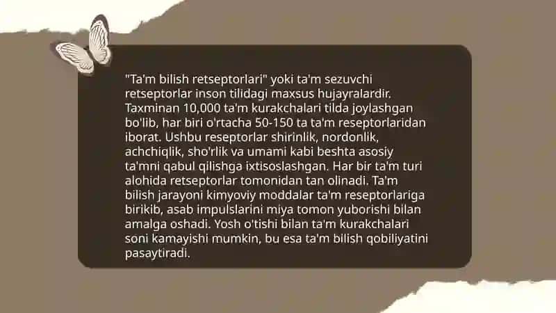 Ta'm bilish a'zosi 4