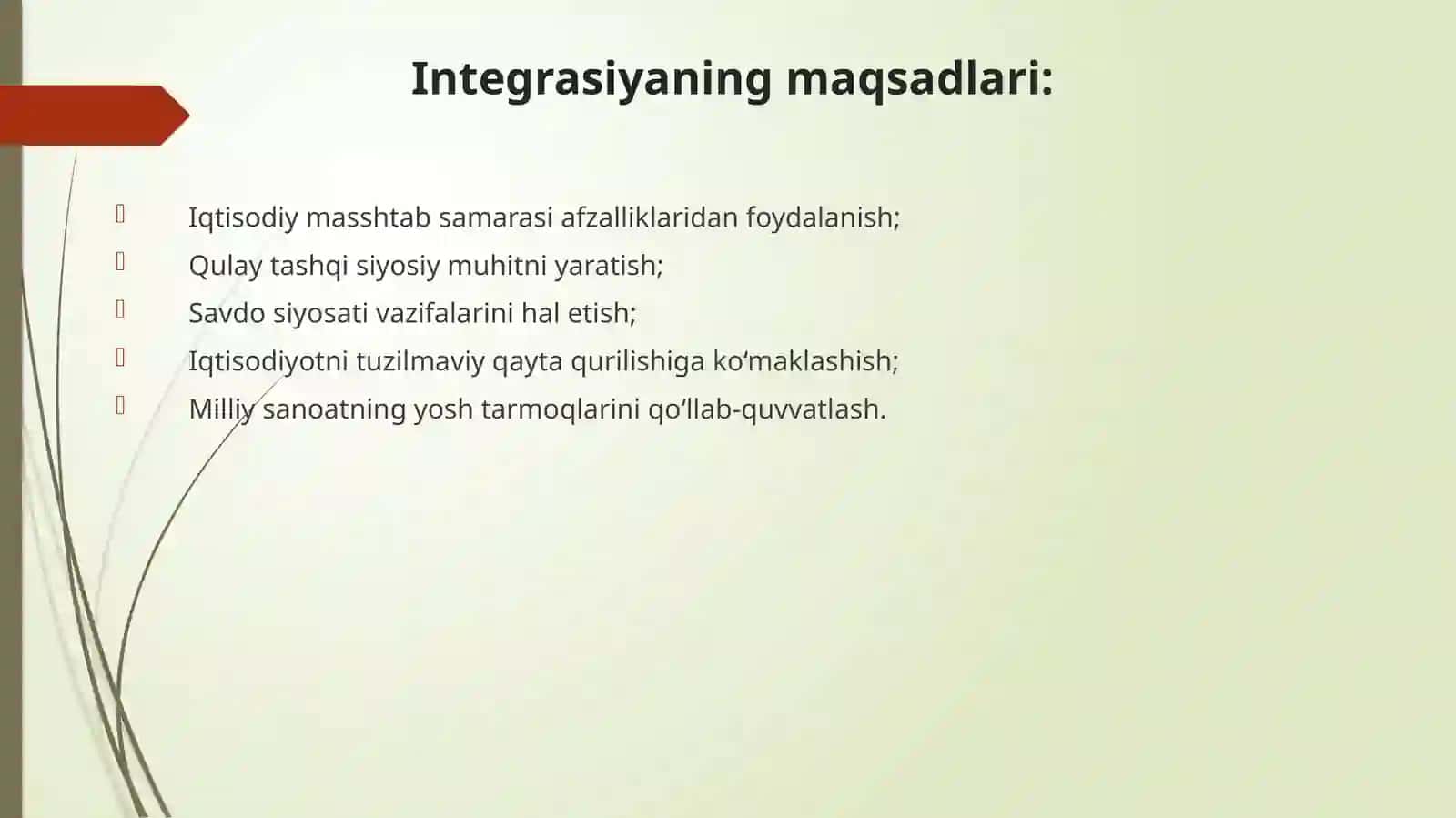 JAHON IQTISODIYOTINING INTEGRASIYALAShUVI 4