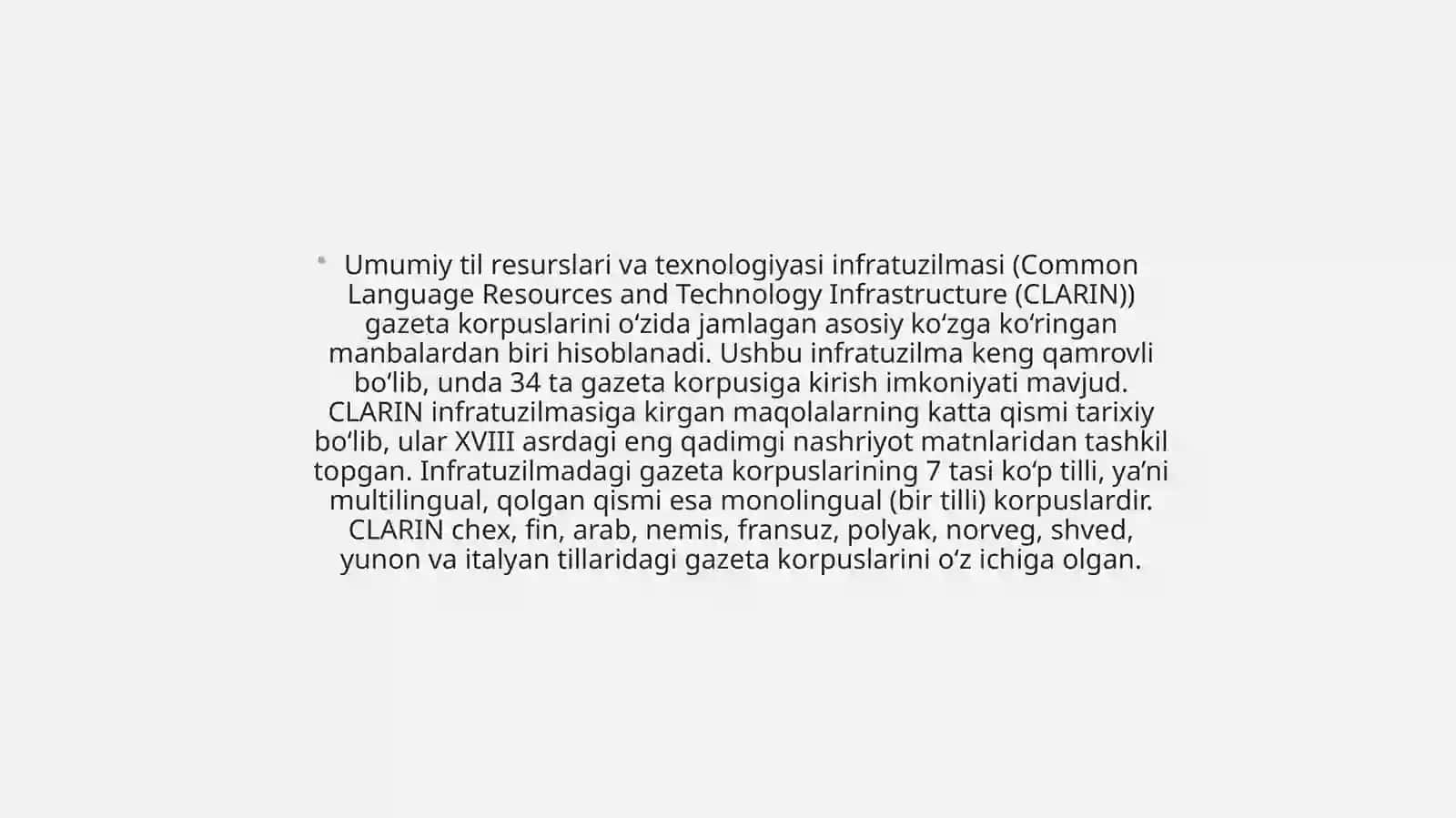 Turli sohaga tegishli elektron korpusini yaratish 4