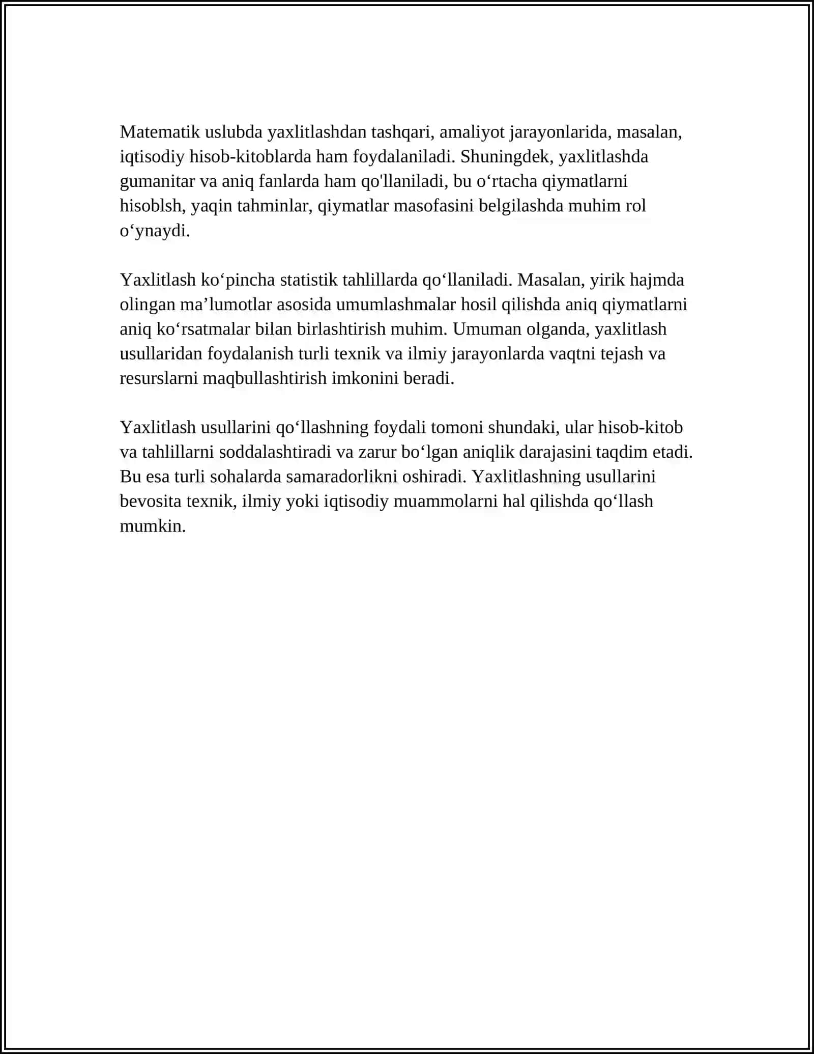 KALKULYATSIYA VA BAHOLASH 4