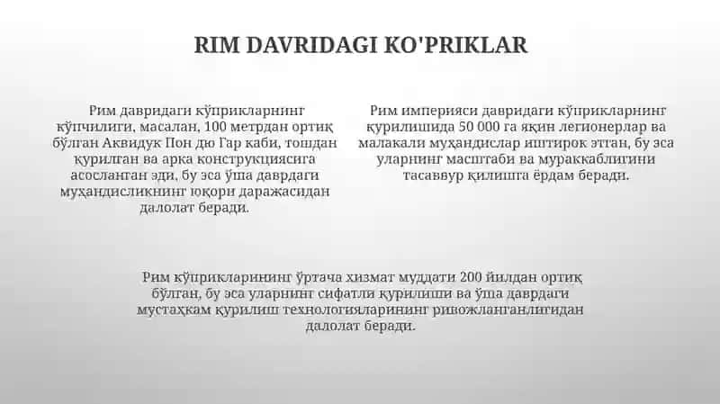 Ko‘priklarning loyiixalash va qurish tarixi 4