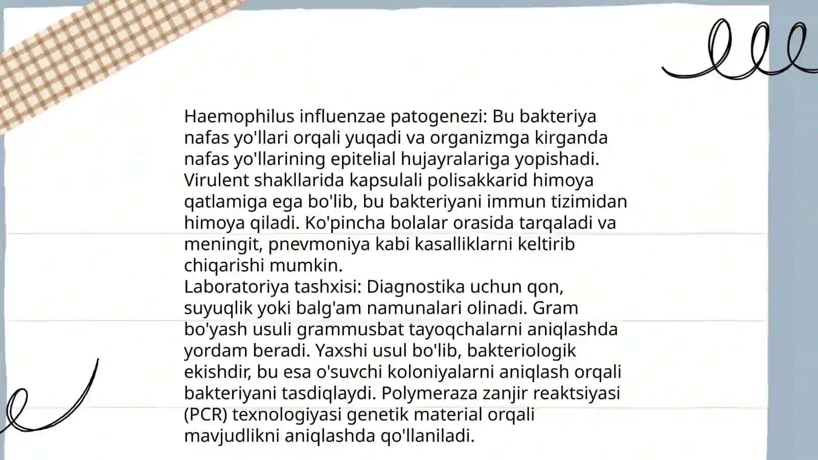 Pediatriya amaliyotda ko'p uchraydigan infeksiyalar qo'zg'atuvchilari, patogenez, laboratoriya tashhisi 4