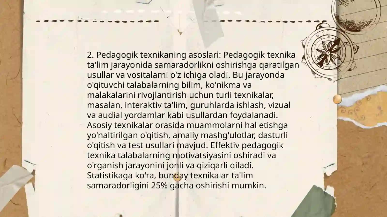 Pedagogik texnika haqida malu’mot 4