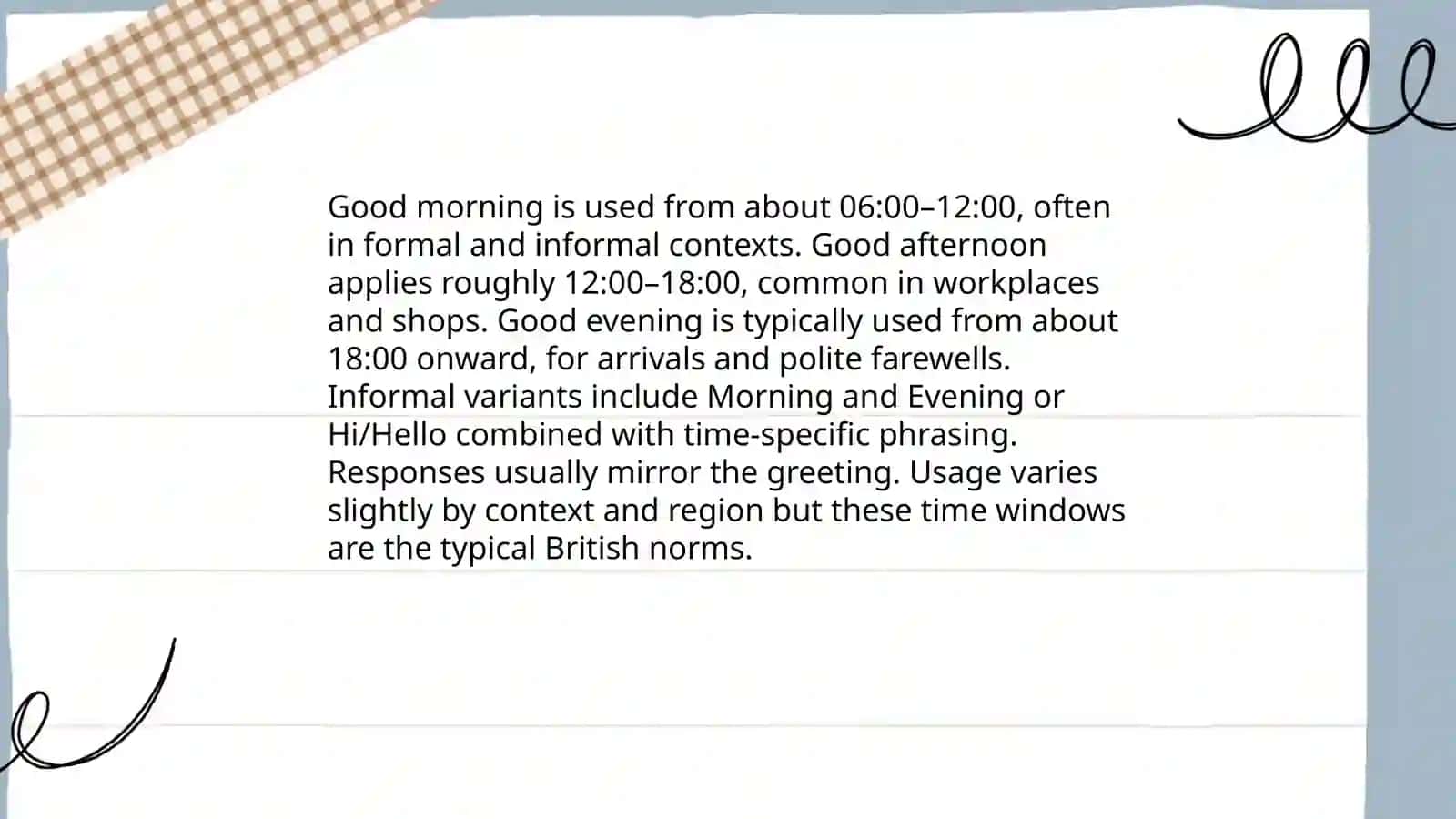 Greetings in Britain 4