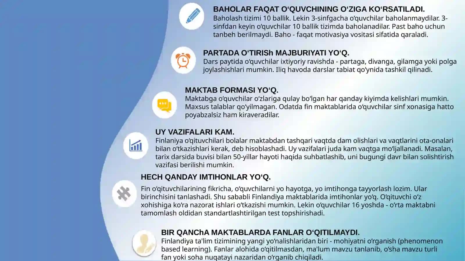 Finlandiya tajribasi afzalliklari 4