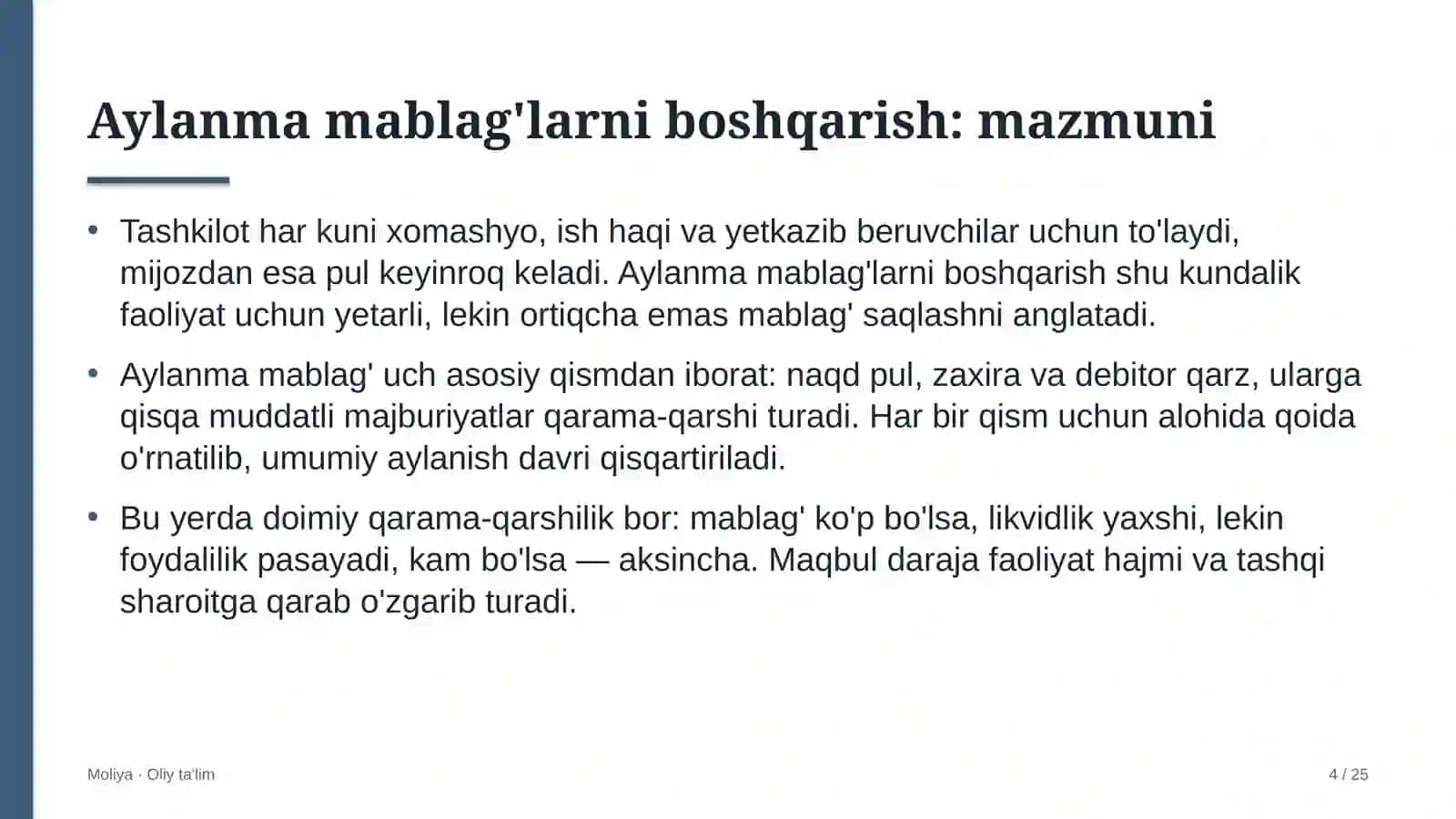 pediatriyada aylanma mablag'larni boshqarish 8225 4