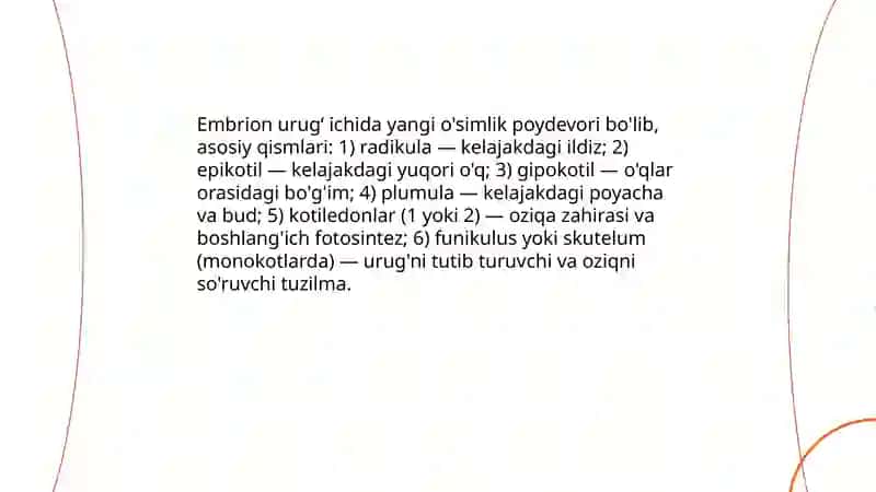 Urugʻ va mevaning tuzilishi 4