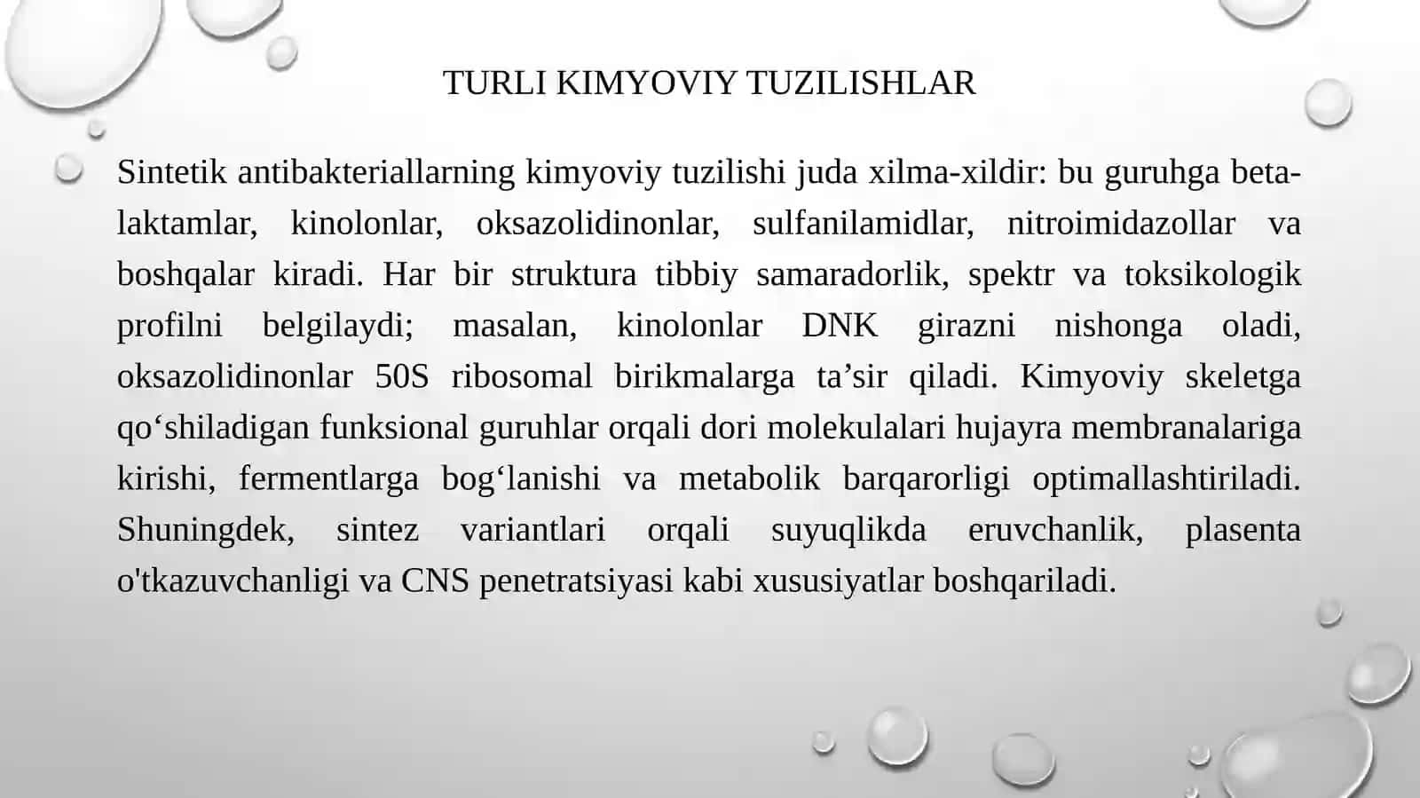 Sintetik antibakterial vositalar 4