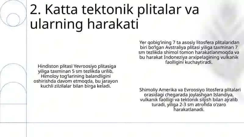 Quruqlikning geotektura relyefiga ta'rif berish 4
