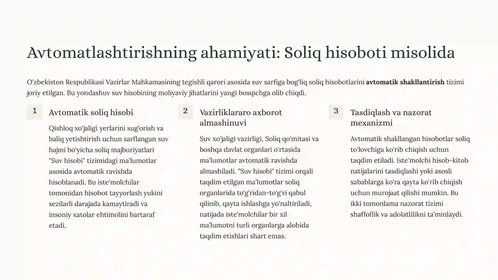 Suv hisobi va avtomatlashtrish usullari 4