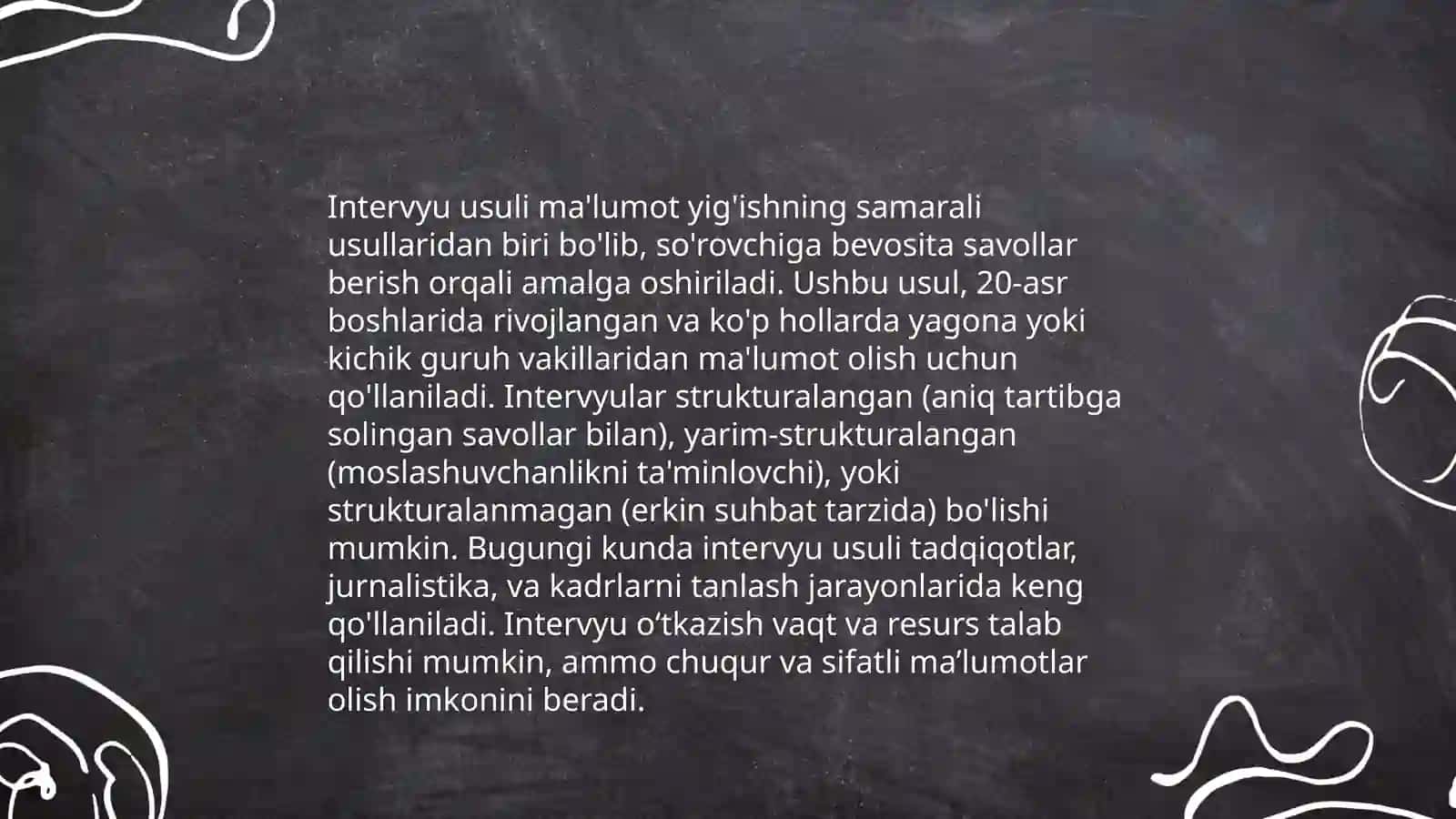 Shaxsni o'rganish metodlari 4