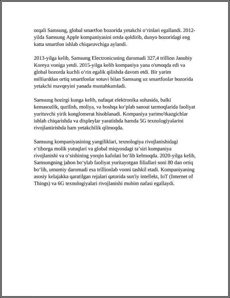 SAMSUNG KOMPANIYASI 4