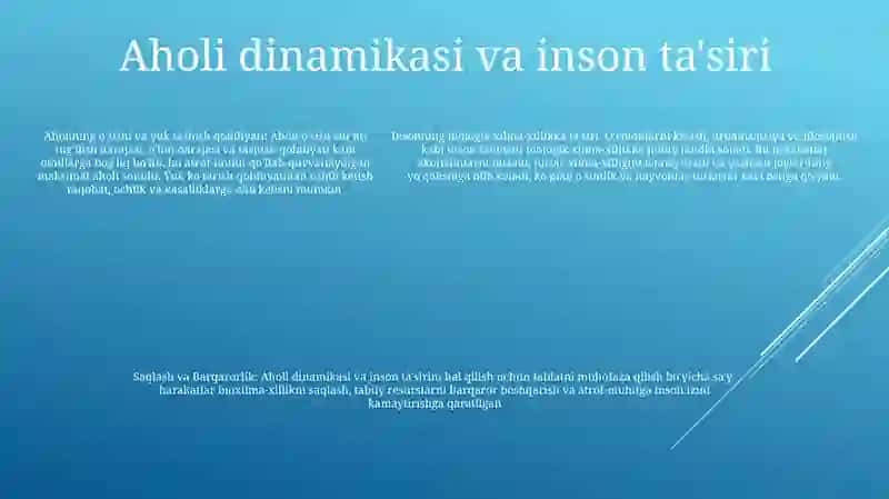 Inson Ekologiyasi 4