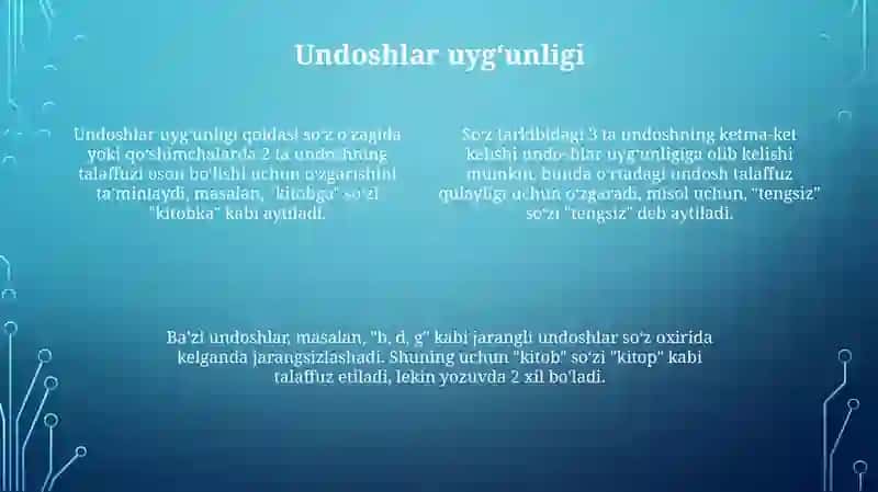Oʻzbek tilining asosiy imlo qoidalarini oʻzlashtirish 4