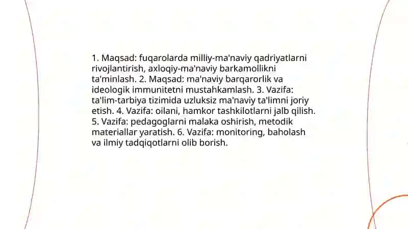 Uzluksiz ma’naviy tarbiya konsepsiyasi 4