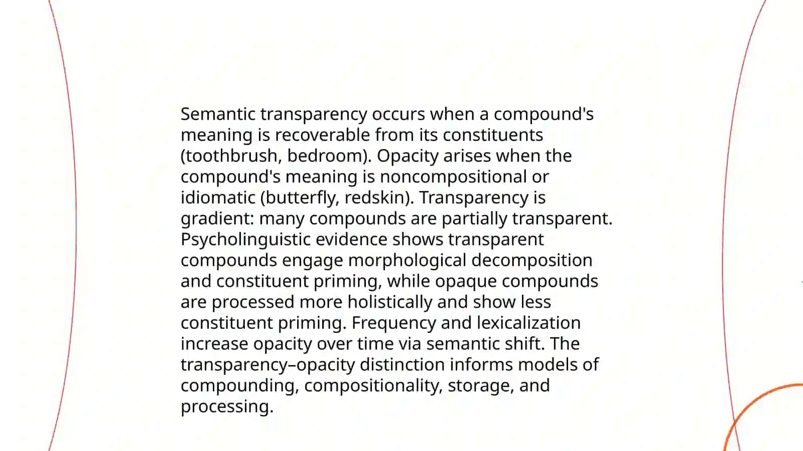 Idiomaticity and compounds 4