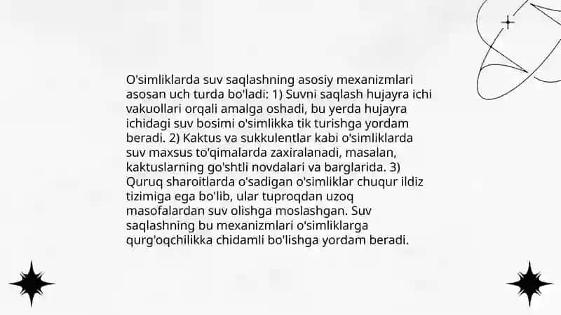 Oʻsimliklarning ekologik guruhlari 4
