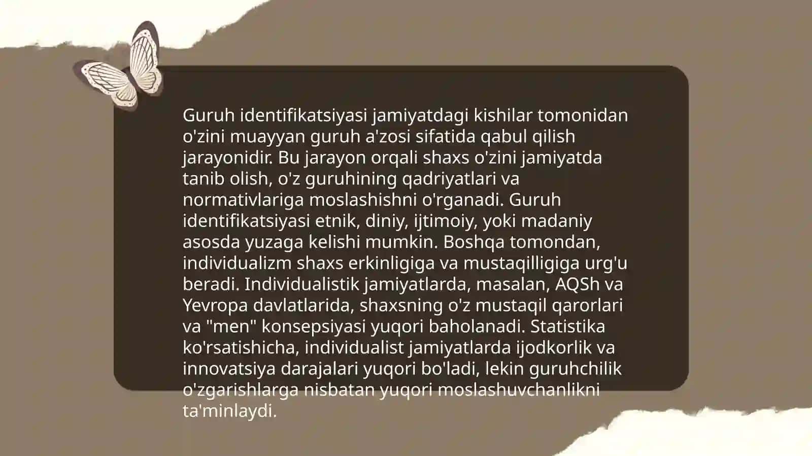 Katta ijtimoiy guruhlar psixologiyasi 4