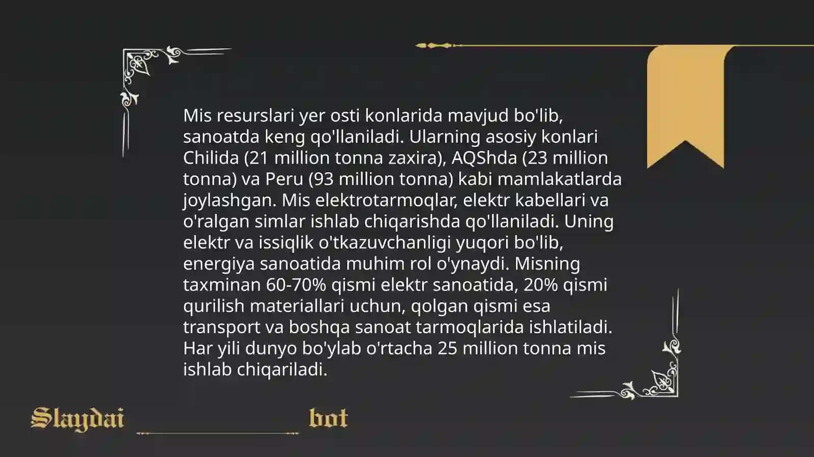 Oʻzbekiston xom ashyo bazasi va sanoatda ishlatilishi 4
