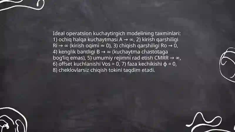 Operatsion kuchaytirgichlar 4