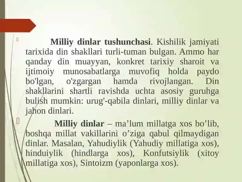 MILLIY DINLAR 4