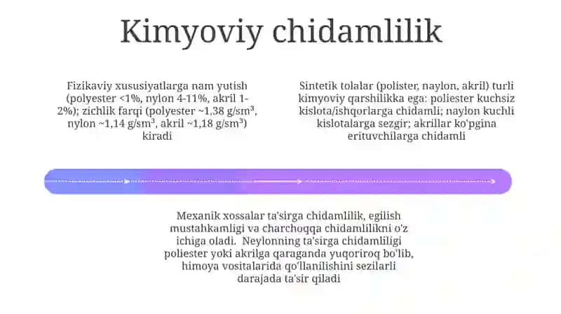 Sintetik tolalarning fizik-mexanik xossalari 4