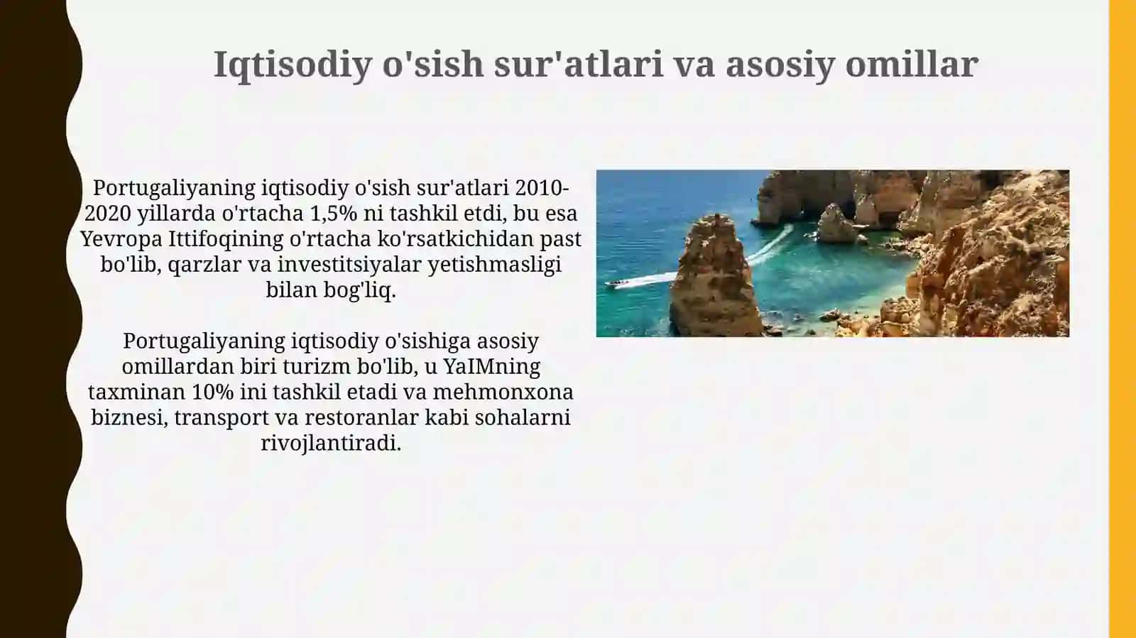 Portugaliya davlatining iqtisodiy rivojlanishi 4