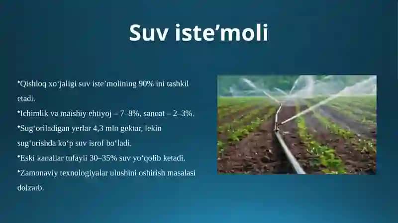 Suv muammosi O‘zbekistonda 4