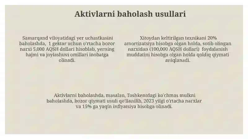 Aktivlar hisobi 4