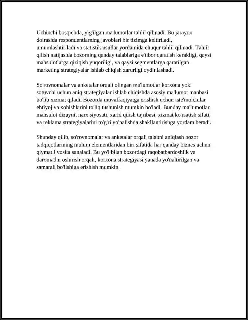 BOZORDA TALAB VA TAKLIFNI ANIQLASH USULLARI 4