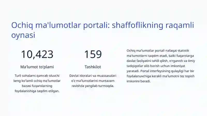 Ochiqlik va shaffoflik: Raqamli davrning yangi bosqichi 4