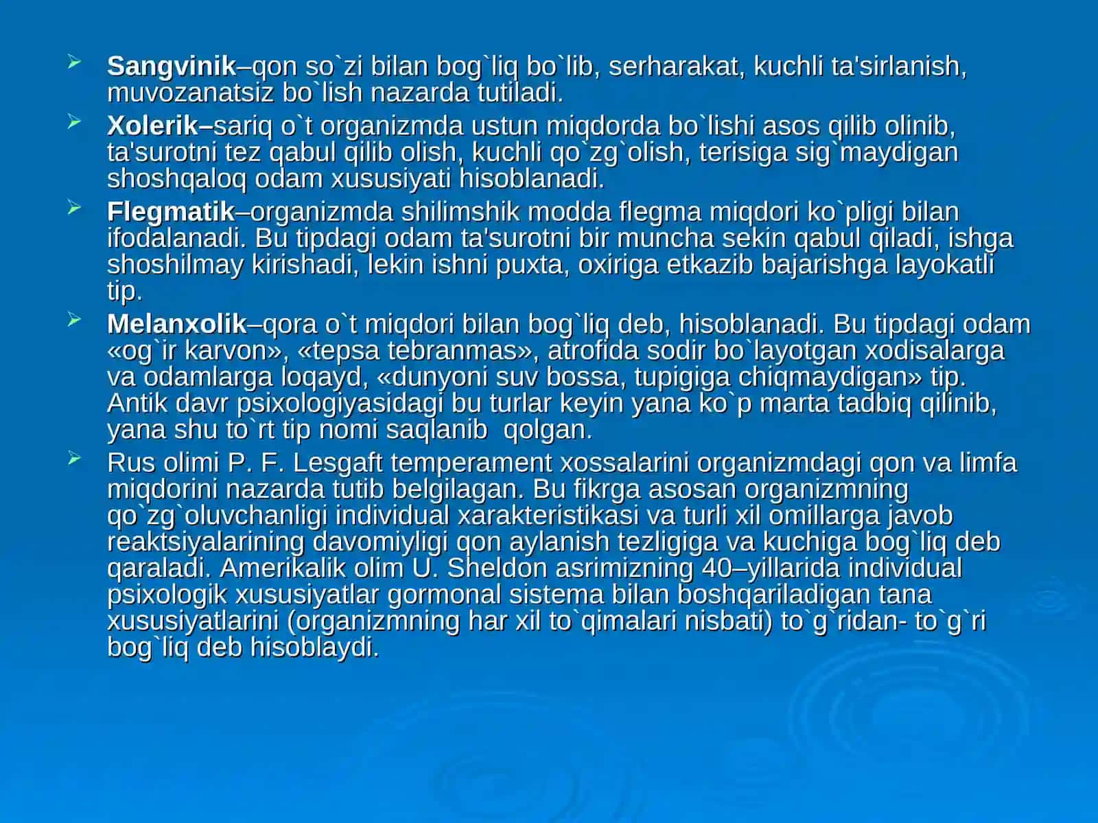 Shaxsning individual xususiyatlari 4