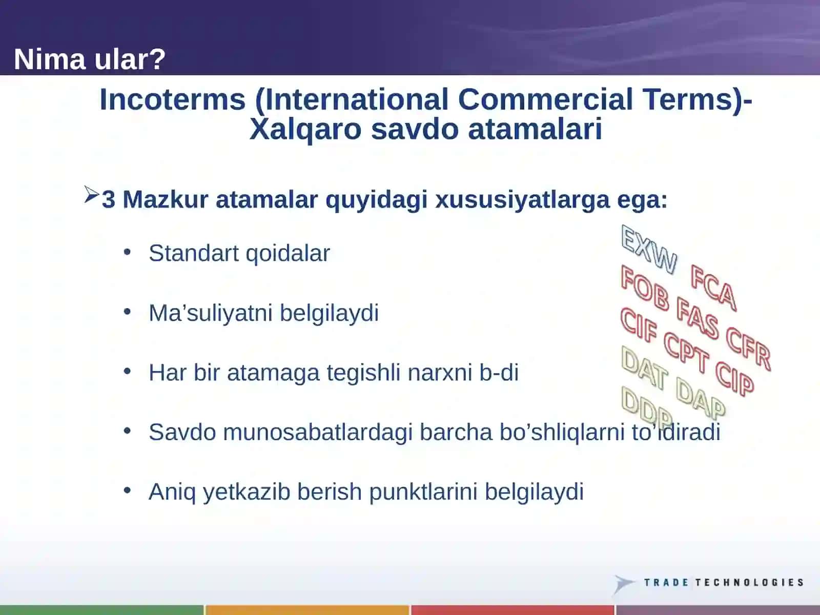 Xalqaro savdoning professional normalari 4