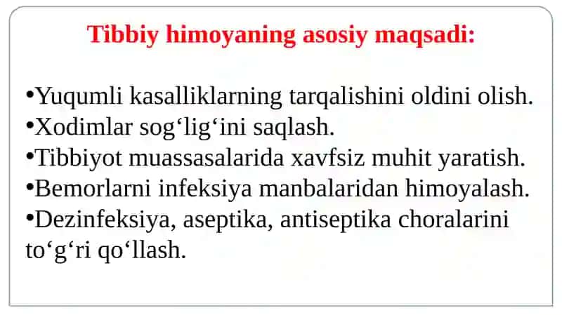 Tibbiy himoya haqida tushuncha 4