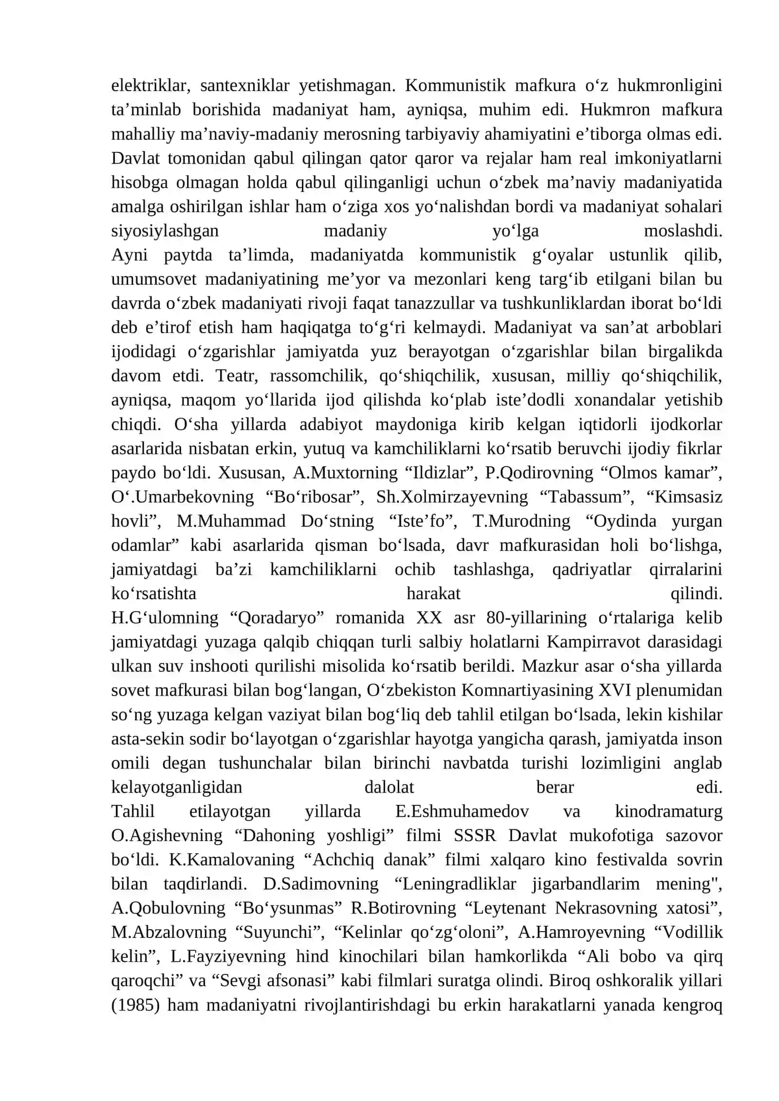 MUSTAQILLIKKA ERISHISH ARAFASIDA O‘ZBEKISTONDAGI IJTIMOIY-SIYOSIY JARAYONLAR 4