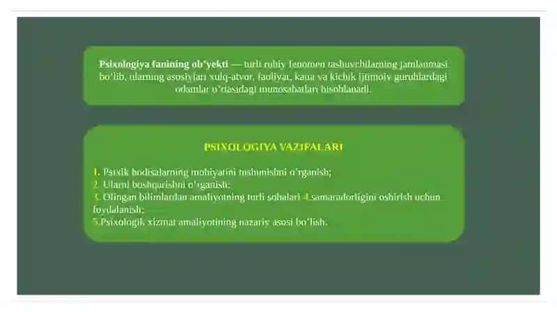 Psixologiya VAZIFALARI 4