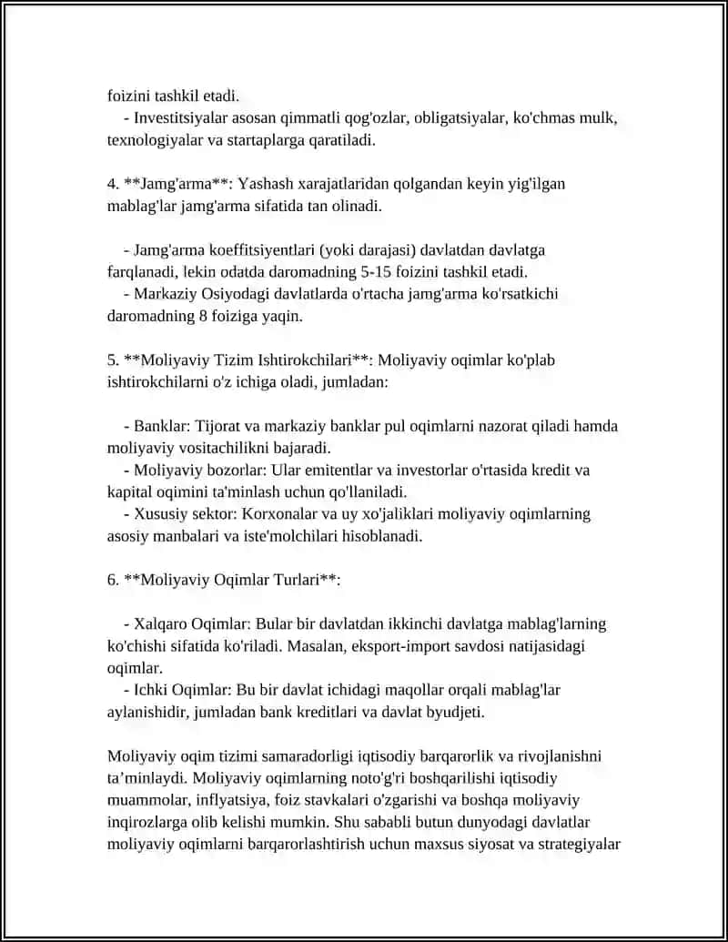 Moliyaviy Oqimlarning Asosiy Tushunchalari 4