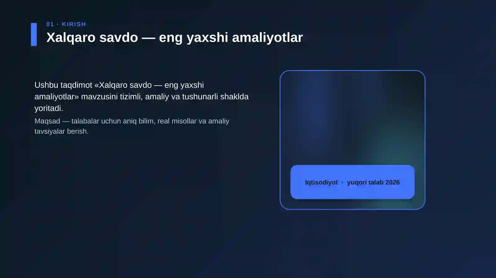 Xalqaro savdo — eng yaxshi amaliyotlar 4