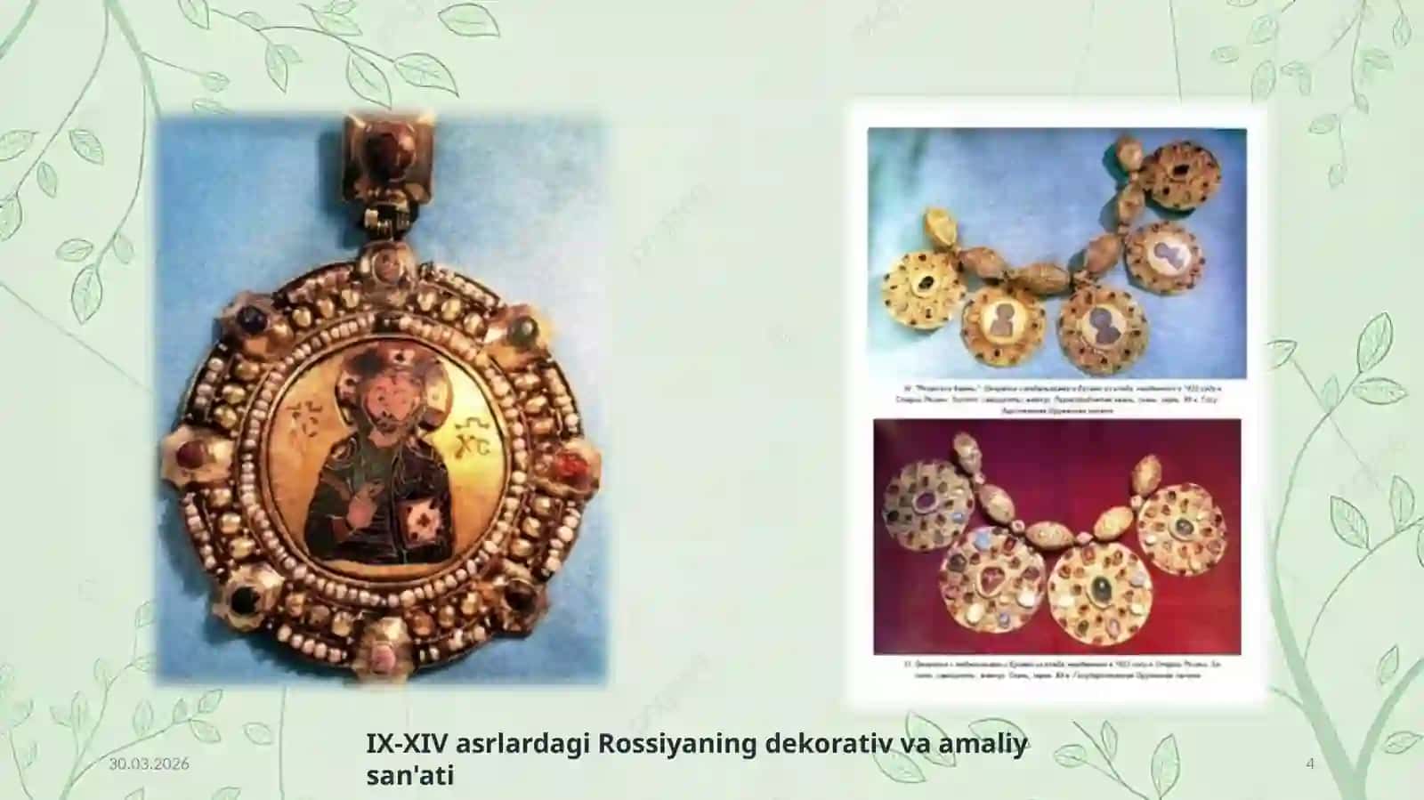 IX – XIV asr Rus amaliy san‘ati fotoalbom 4