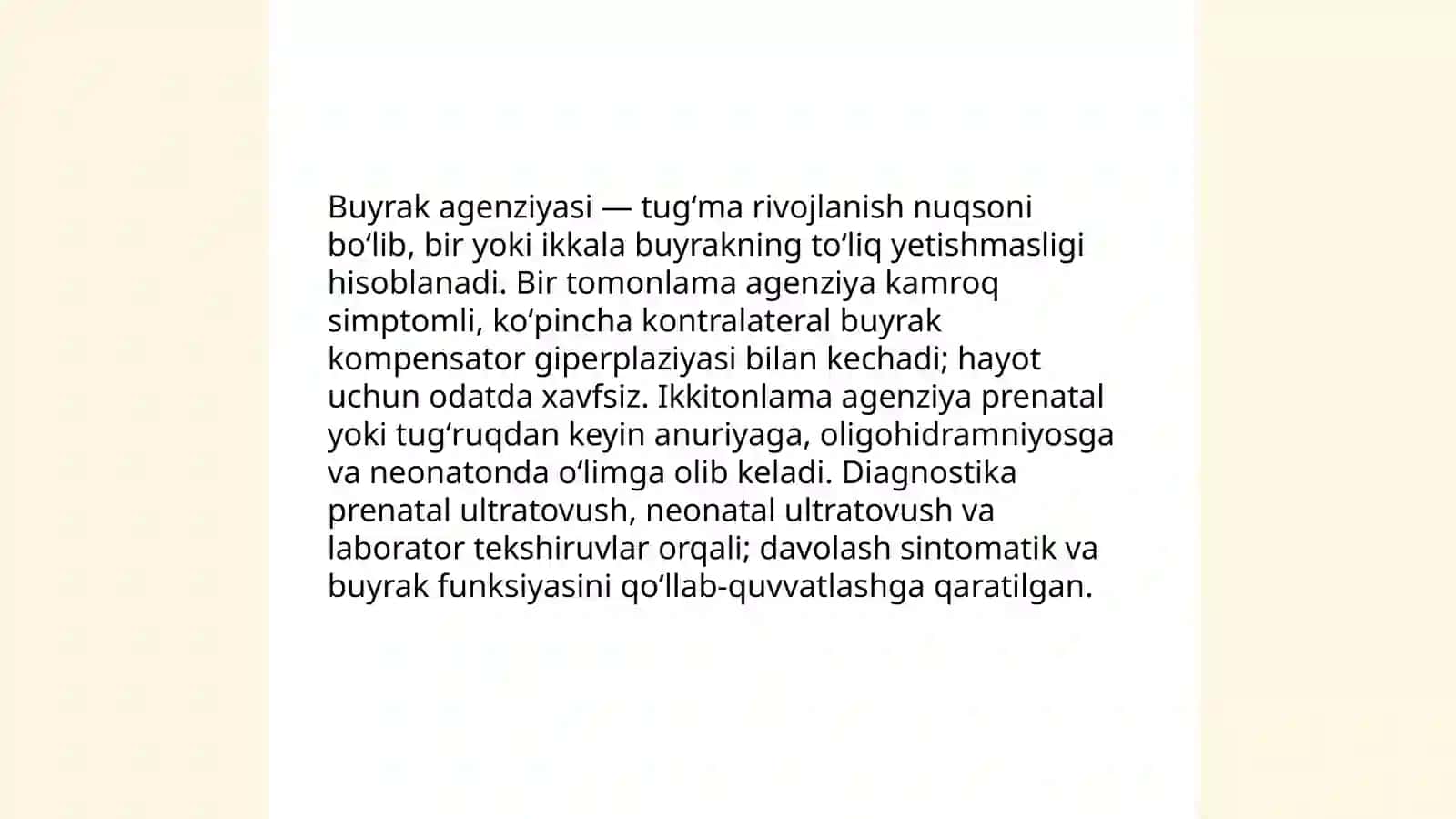 Buyrak tugʻma nuqsonlari 4